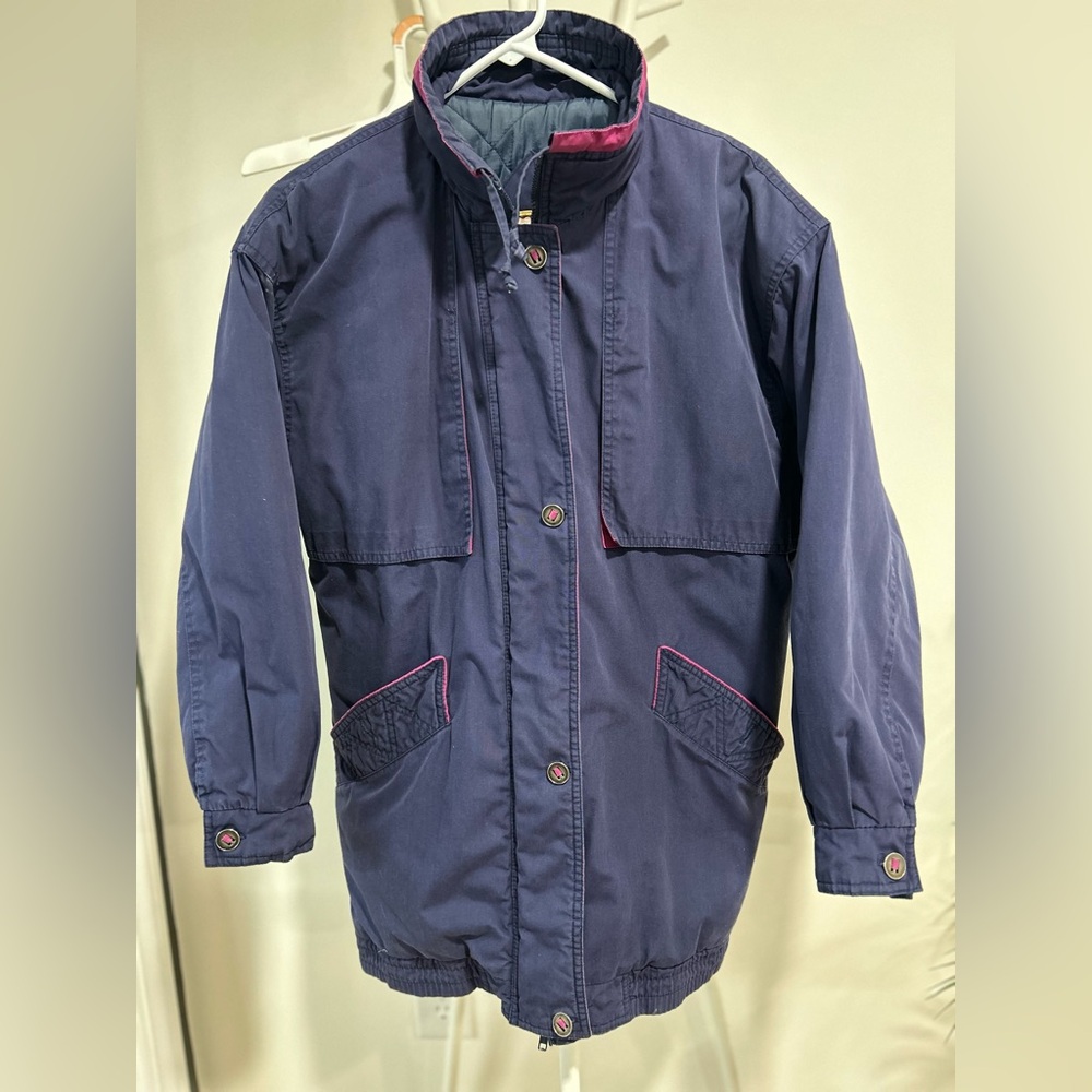Vintage Current Seen Quilted Jacket Womens Size medium Winter Coat Outerwear